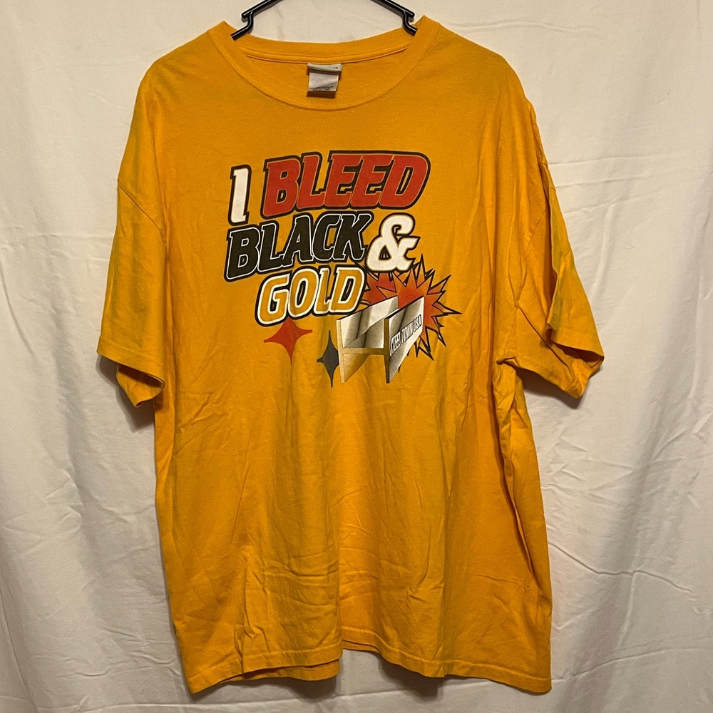 Steelers "I Bleed Black & Gold" T-Shirt - Size XXL